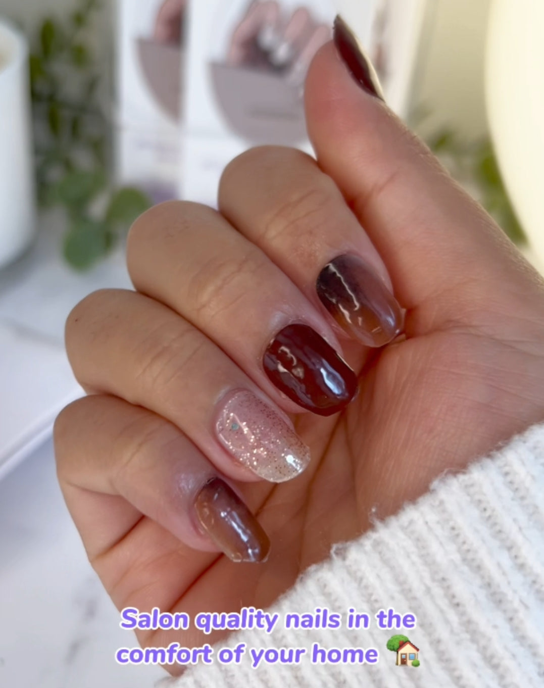 Dune Sandstorm DIY Semicured Gel Nail Sticker Kit