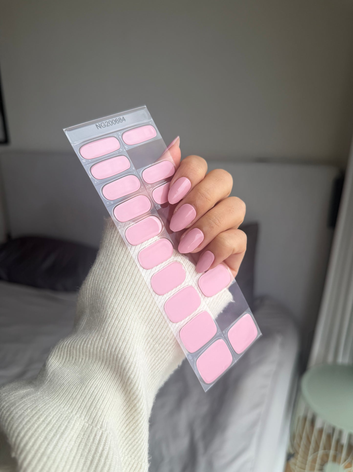 NEW Strawberry Milkshake DIY Semicured Gel Nail Sticker Kit