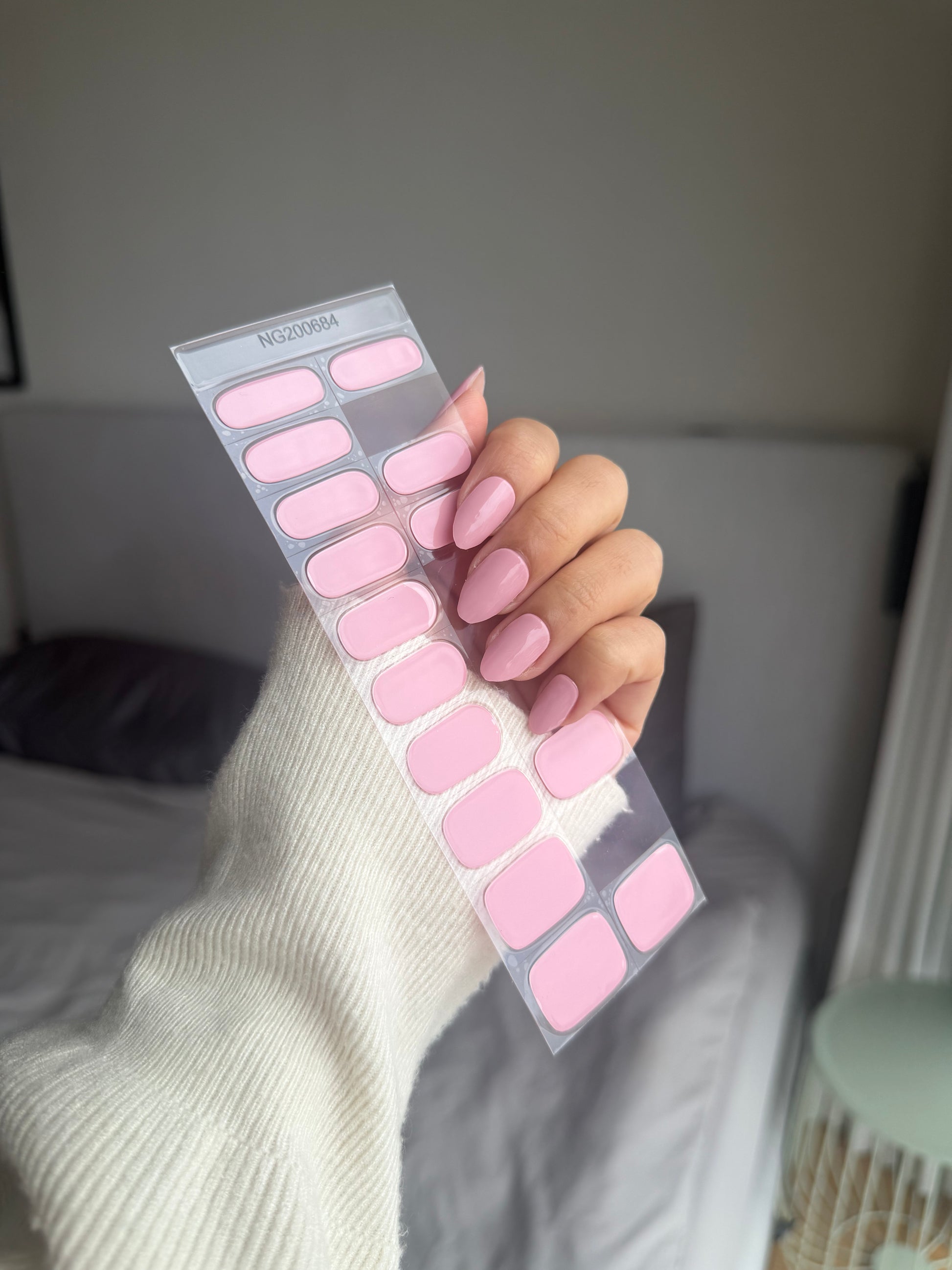 NEW Strawberry Milkshake DIY Semicured Gel Nail Sticker Kit