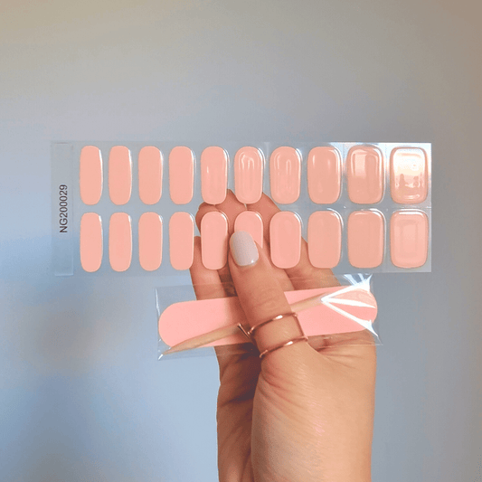 Gellae Baby Peach DIY Semicured Gel Nail Sticker Wrap Kit 