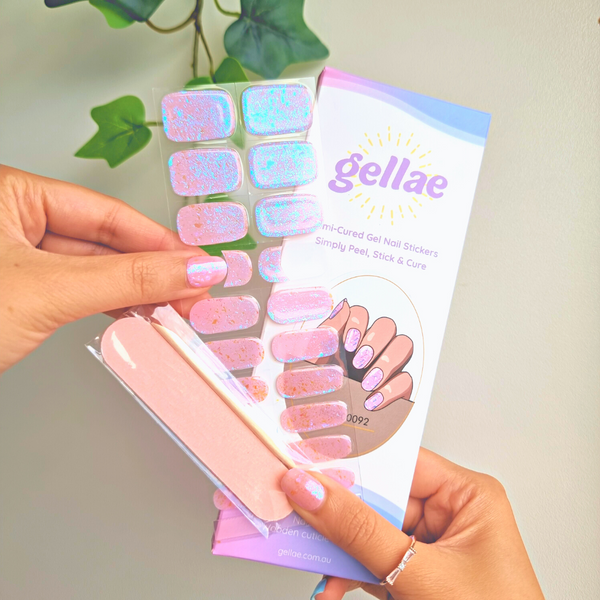 Cloudy Daydream DIY Semicured Gel Nail Sticker Kit